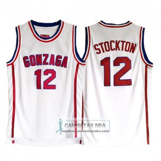 Camiseta NCAA Gonzaga Stockton Blanco