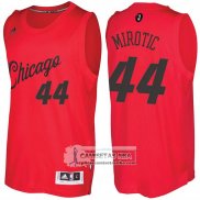 Camiseta Navidad Bulls Nikola Mirotic 2016 Rojo