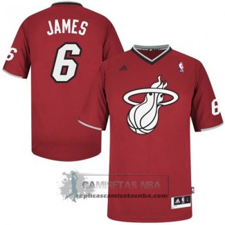 Camiseta Navidad Heats James 2013 Rojo