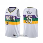 Camiseta New Orleans Pelicans Christian Wood Ciudad Blanco