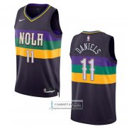 Camiseta New Orleans Pelicans Dyson Daniels NO 11 Ciudad 2022-23 Violeta