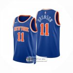Camiseta New York Knicks Jalen Brunson NO 11 Icon 2024-25 Azul