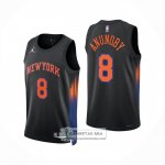 Camiseta New York Knicks Og Anunoby NO 8 Statement 2025-26 Negro