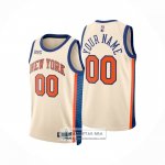 Camiseta New York Knicks Personalizada Ciudad 2025-26 Crema