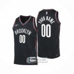 Camiseta Nino Brooklyn Nets Personalizada Ciudad 2025-26 Negro