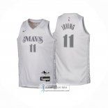 Camiseta Nino Dallas Mavericks Kyrie Irving NO 11 Ciudad 2024-25 Blanco