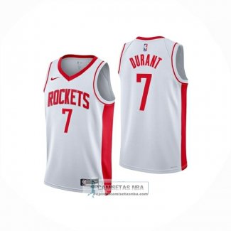 Camiseta Nino Houston Rockets Kevin Durant NO 7 Association 2025-26 Blanco