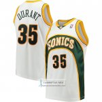Camiseta Nino Seattle SuperSonics Kevin Durant NO 35 Mitchell & Ness 2006-07 Blanco