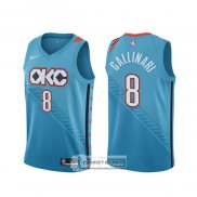 Camiseta Oklahoma City Thunder Danilo Gallinari Ciudad Azul