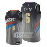 Camiseta Oklahoma City Thunder Hamidou Diallo Ciudad Edition Gris