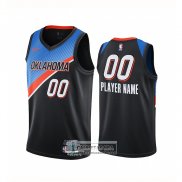 Camiseta Oklahoma City Thunder Personalizada Ciudad 2021 Negro