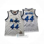 Camiseta Orlando Magic Brandon Williams NO 44 Mitchell & Ness 2009-10 Blanco