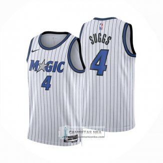 Camiseta Orlando Magic Jalen Suggs NO 4 Association 2025-26 Blanco