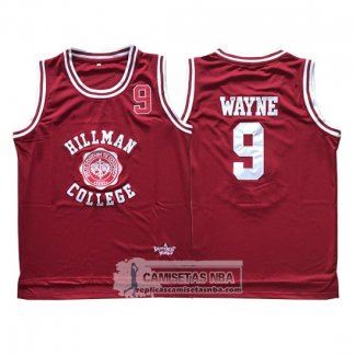 Camiseta Pelicula Hillman College Wayne Rojo