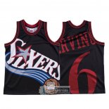 Camiseta Philadelphia 76ers Julius Erving Mitchell & Ness Big Face Negro