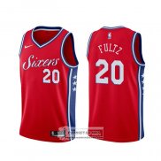 Camiseta Philadelphia 76ers Markelle Fultz Statement Rojo