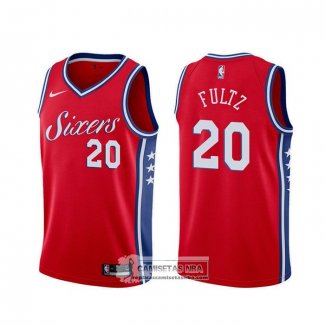 Camiseta Philadelphia 76ers Markelle Fultz Statement Rojo