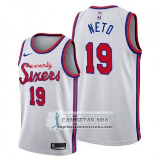 Camiseta Philadelphia 76ers Raul Neto Classic 2019-20 Blanco