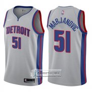 Camiseta Pistons Boban Marjanovic Statement 2017-18 Gris