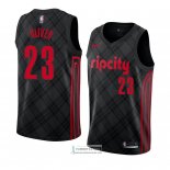 Camiseta Portland Trail Blazers Cameron Oliver Ciudad 2018 Negro