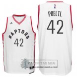 Camiseta Raptors Poeltl Blanco