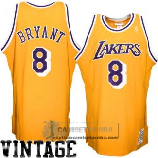 Camiseta Retro Lakers Bryant Amarillo