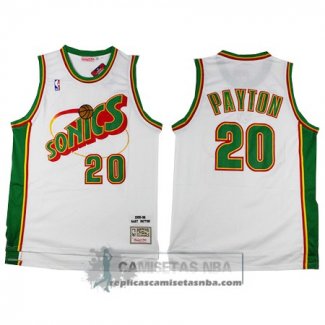 Camiseta Retro Supersonics Kemp Blanco