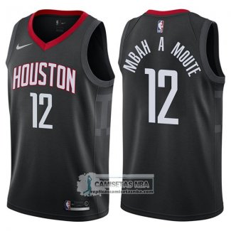 Camiseta Rockets Luc Mbah A Moute Statement 2017-18 Negro