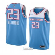 Camiseta Sacramento Kings Ben Mclemore Ciudad 2018-19 Azul