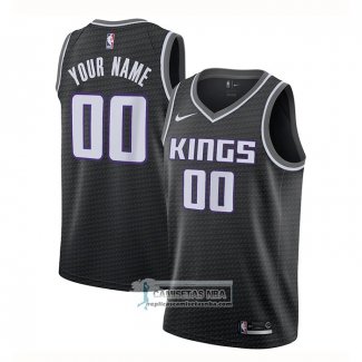 Camiseta Sacramento Kings Personalizada Statement Negro