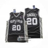 Camiseta San Antonio Spurs Manu Ginobili NO 20 Icon 2025-26 Negro
