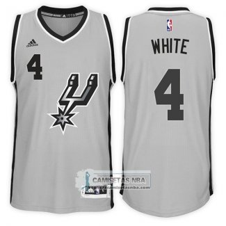 Camiseta Spurs Derrick White Alternate 2017-18 Gris