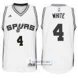 Camiseta Spurs Derrick White Home 2017-18 Blanco