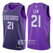 Camiseta Suns Alex Len Ciudad 2017-18 Violeta