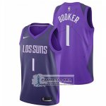 Camiseta Suns Booker Ciudad 2017-18 Violeta