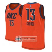 Camiseta Thunder Paul George Earned 2018-19 Naranja