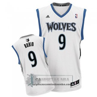 Camiseta Timberwolves Rubio Blanco