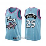 Camiseta Toronto Raptors Chris Boucher Ciudad 2020-21 Rosa Azul