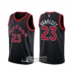 Camiseta Toronto Raptors Fred Vanvleet Statement 2020-21 Negro