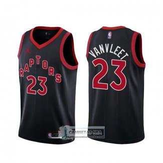 Camiseta Toronto Raptors Fred Vanvleet Statement 2020-21 Negro