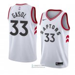 Camiseta Toronto Raptors Marc Gasol Association 2018 Blanco