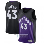 Camiseta Toronto Raptors Pascal Siakam Earned 2020-21 Negro Violeta