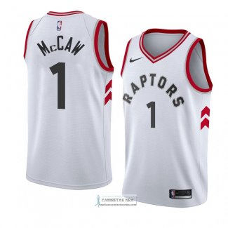 Camiseta Toronto Raptors Patrick Mccaw Association 2018 Blanco