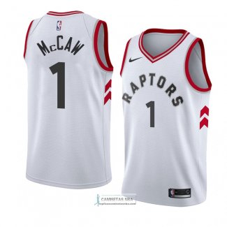 Camiseta Toronto Raptors Patrick Mccaw Association 2018 Blanco