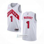 Camiseta Toronto Raptors Tracy Mcgrady NO 1 Association 2022-23 Blanco