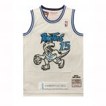 Camiseta Toronto Raptors Vince Carter NO 15 Mitchell & Ness 1998-99 Blanco3