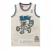 Camiseta Toronto Raptors Vince Carter NO 15 Mitchell & Ness 1998-99 Blanco3