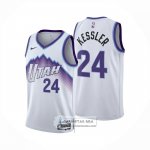 Camiseta Utah Jazz Walker Kessler NO 24 Association 2025-26 Blanco