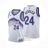 Camiseta Utah Jazz Walker Kessler NO 24 Association 2025-26 Blanco