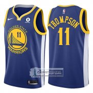 Camiseta Warriors Klay Thompson 2017-18 Azul